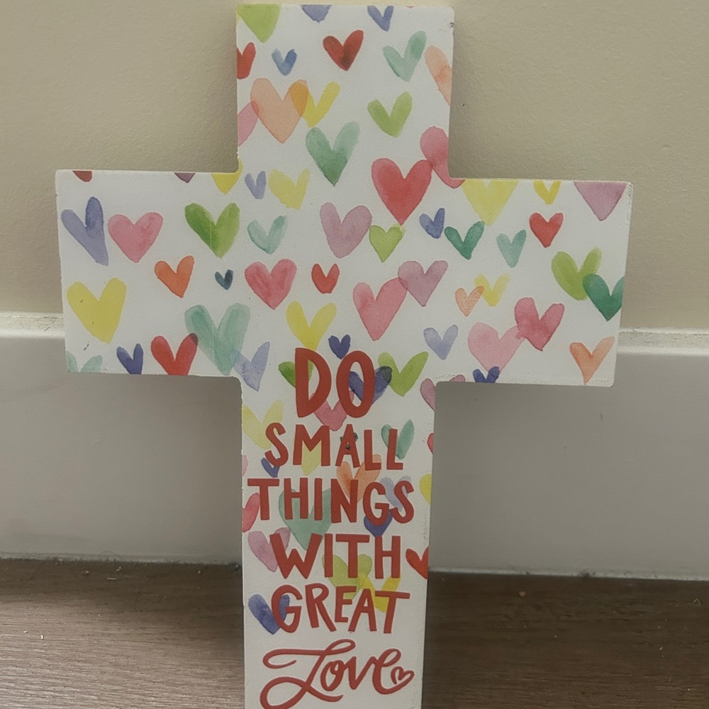 White Colorful Cross